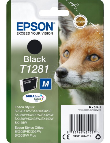 Epson T1281 Inktcartridge - Zwart