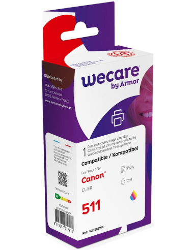 weCare WEC1301 - Canon CL-511 Inktcartridge - Kleur