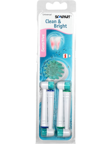 Scanpart Sensitive Clean & Bright Tandenborstels - 4 stuks